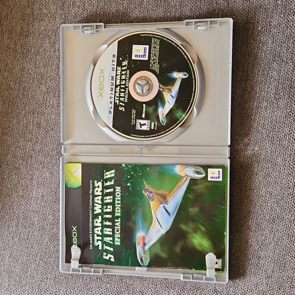 Star Wars: Starfighter Platinum Hits Microsoft Xbox Complete Manual Video game - Picture 3 of 3
